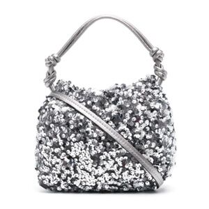 Silver Sequin Mini Bag